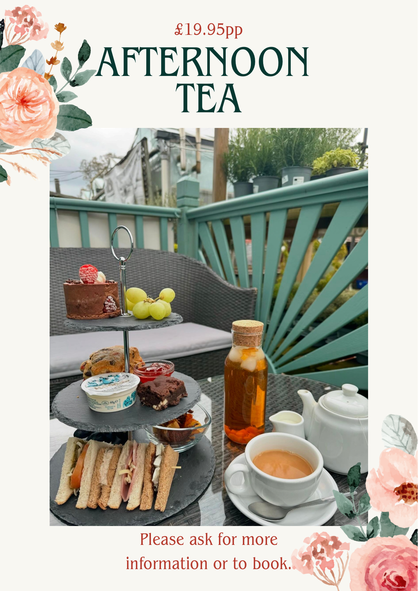 AFTERNOON TEA - £19.95 PER PERSON