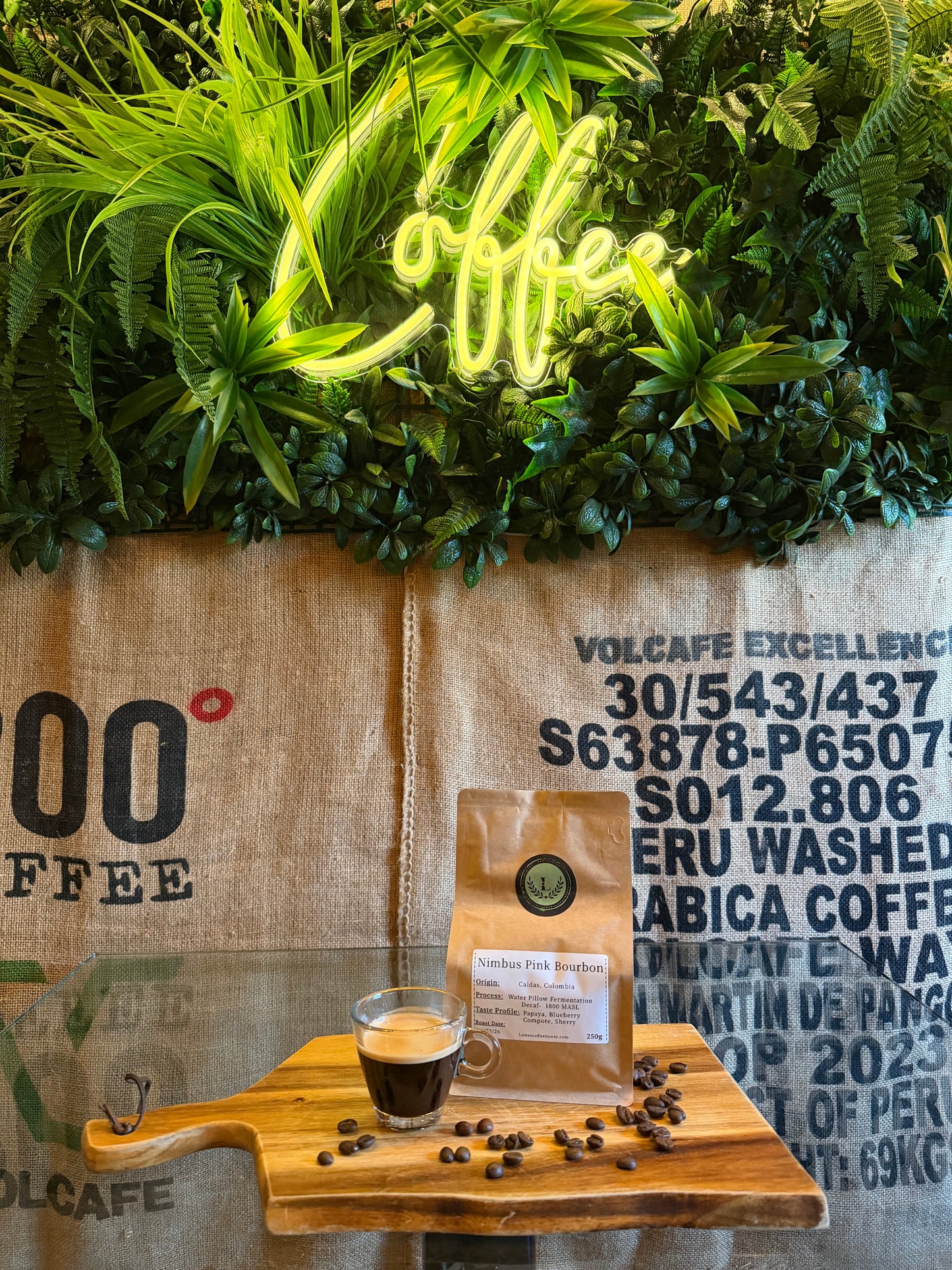 SPECIALITY COFFEE BEANS - NIMBUS PINK BOURBON, CALDAS, COLOMBIA, SINGLE ORIGIN DECAF