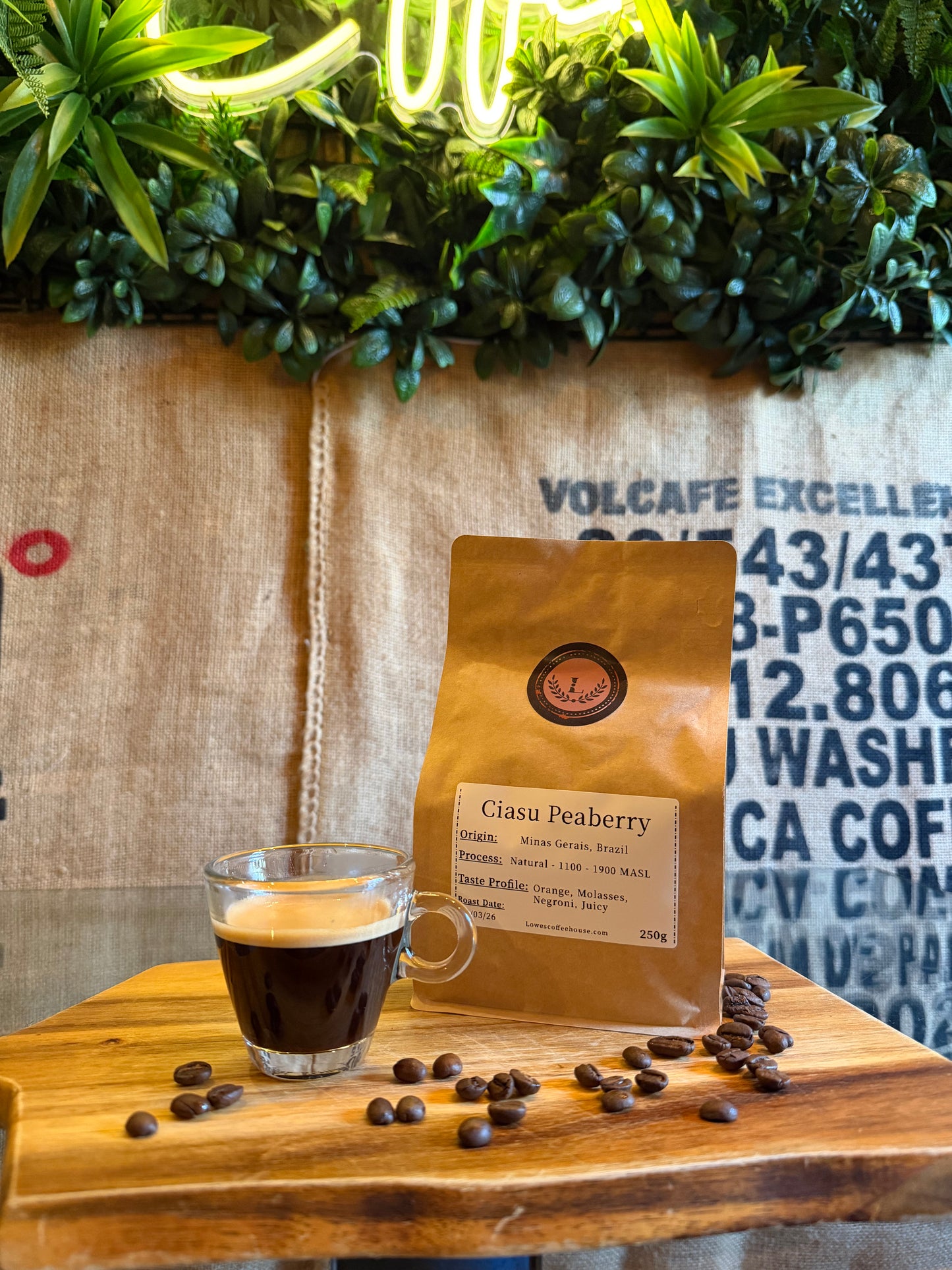 SPECIALITY COFFEE BEANS - CIASU PEABERRY, MINAS GERAIS, BRAZIL, SINGLE ORIGIN