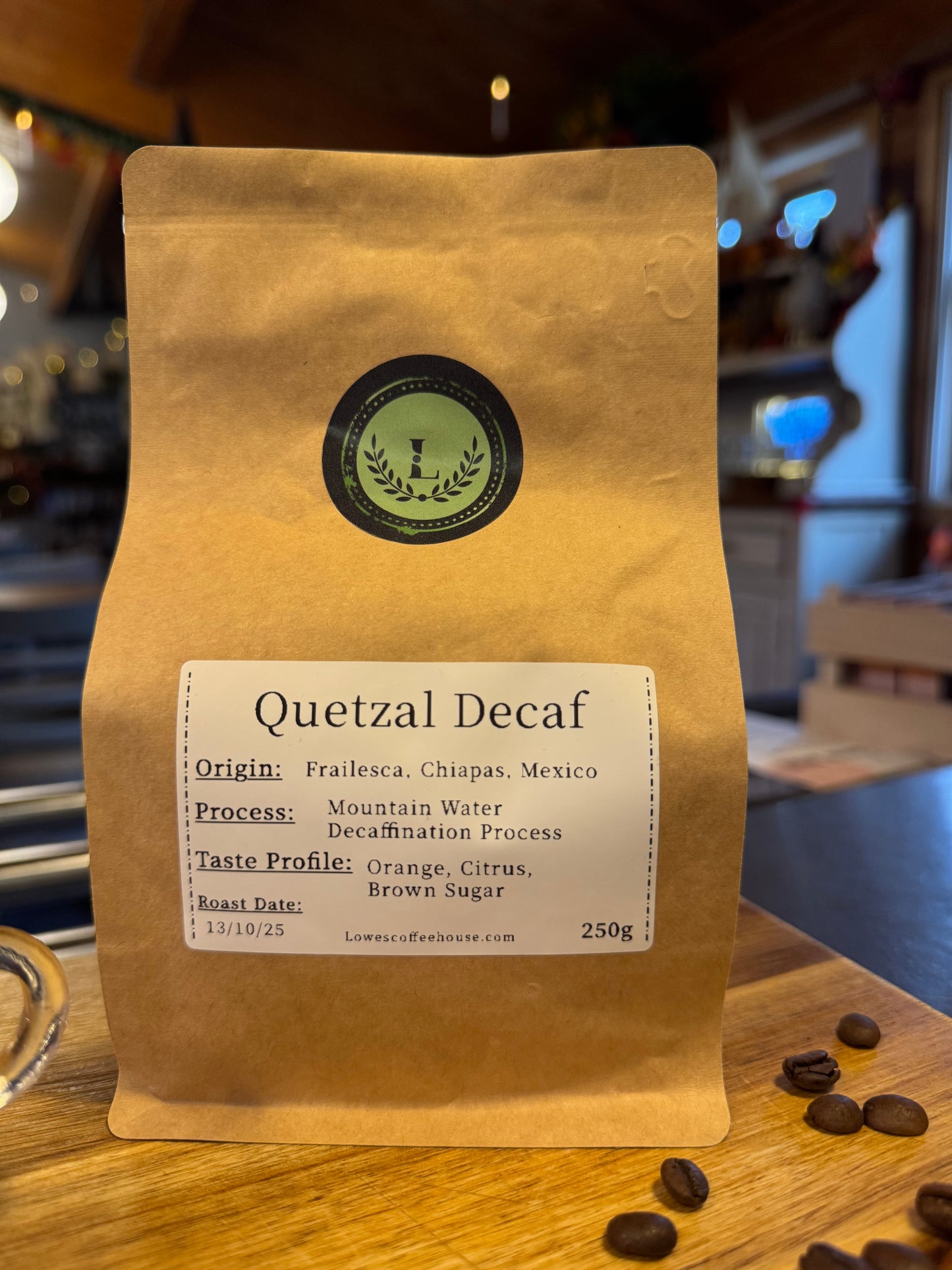 SPECIALITY COFFEE BEANS - DECAF QUETZAL, MEXICO, SINGLE ORIGIN
